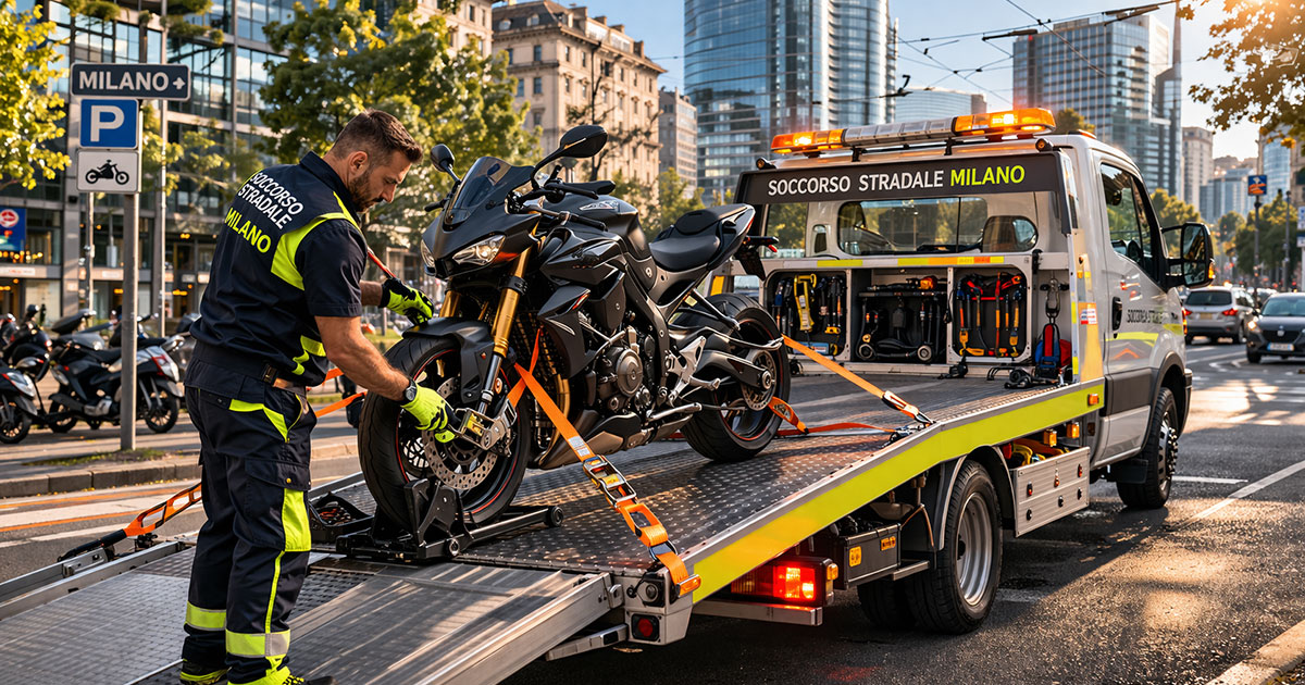 soccorso stradale moto a Milano